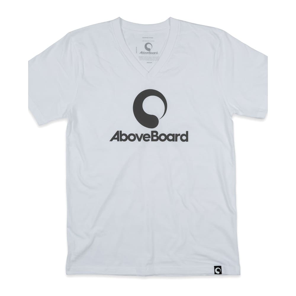 AB T-Shirt V-Neck Original Organic - White / Small - Clothing