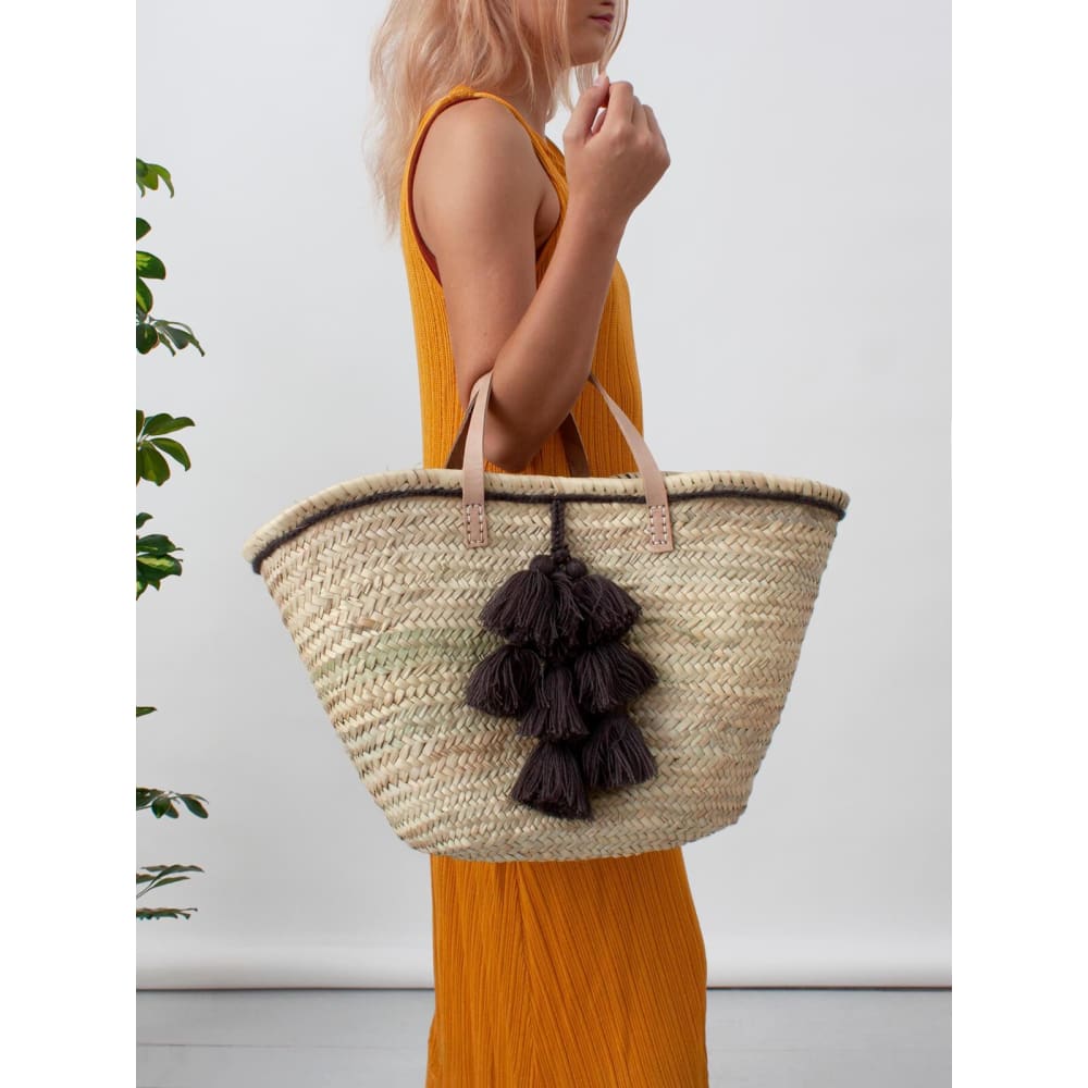 B Moroccan Fiesta Tassel Basket - Accessories