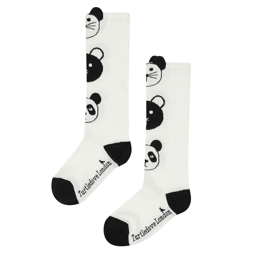 TL Socks Knee High - Panda / 0-6 Mths - Clothing
