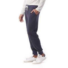 AA Dodgeball Pant Printed Eco-Fleece - Navy Herringbone / Medium - Clothing