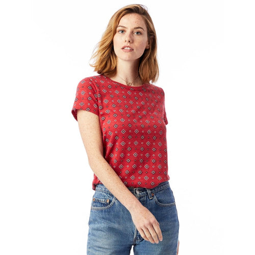AA Eco-Jersey T-Shirt Ideal Printed - Geo Bandana / X-Small - Clothing