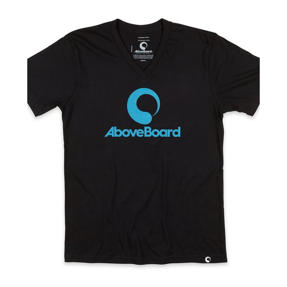AB T-Shirt V-Neck Original Organic - Black / Small - Clothing