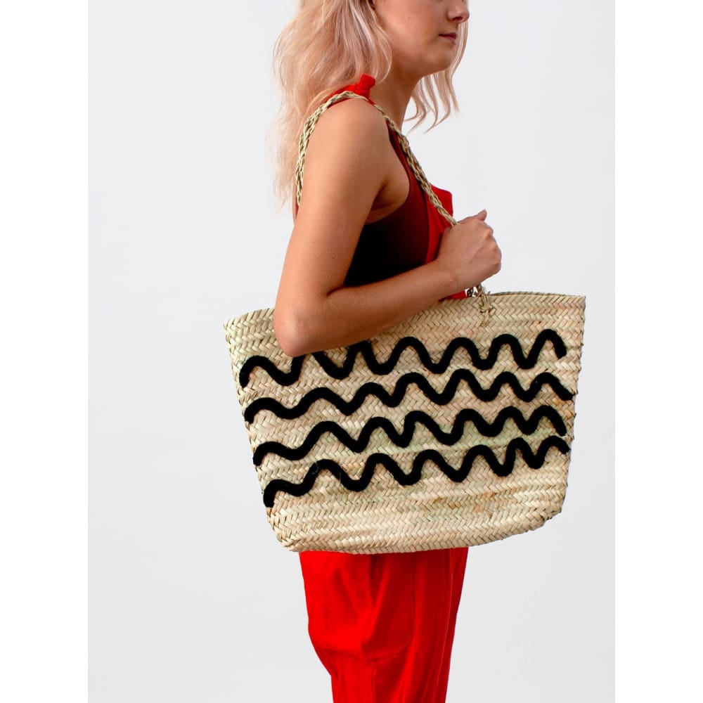 B Wave Tote Basket - Natural - Accessories