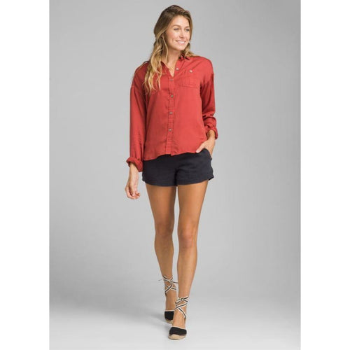 PL Updrift Top Button Down Women - Red / X-Small - Clothing
