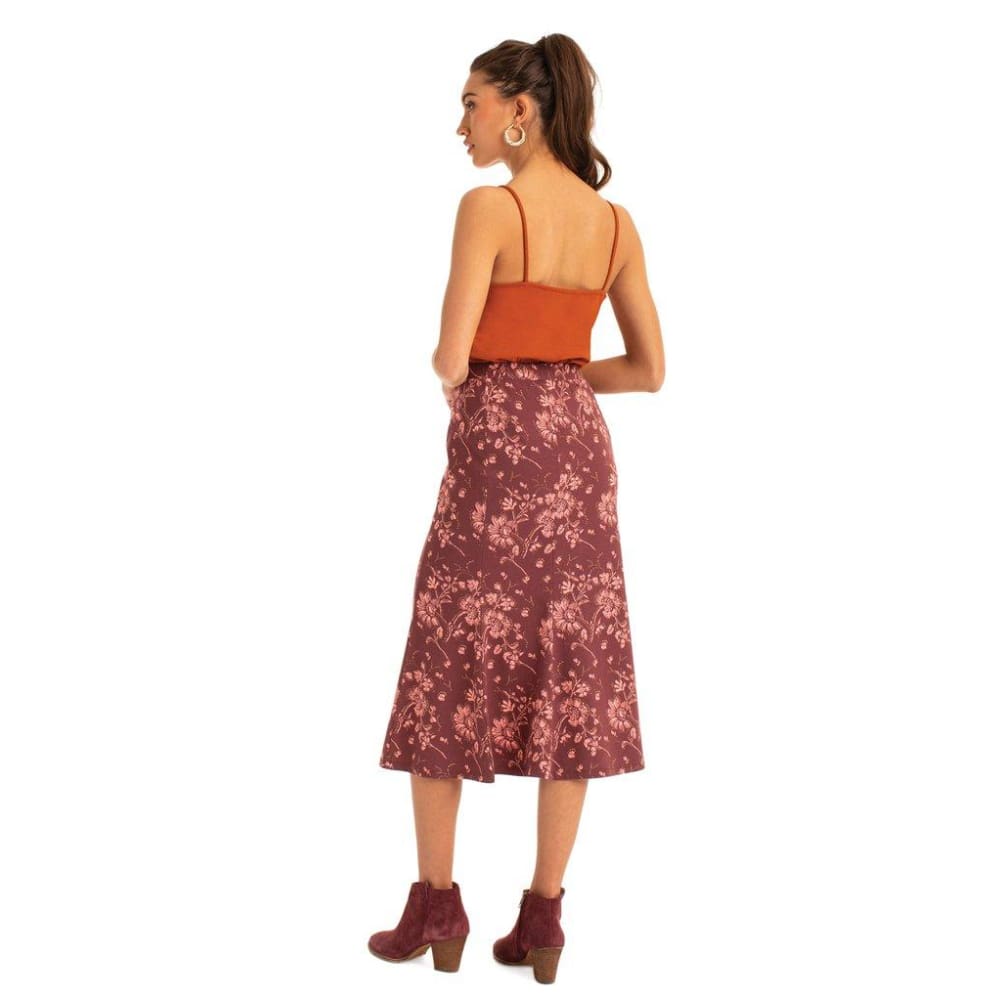 S Long Skirt Floral - Clothing