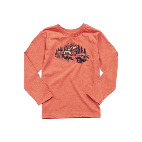 UB Shirt Long Sleeve Truck Youth - Terracotta / X-Small - Clothing