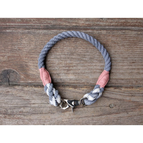 WW Collar Organic Cotton Seaside Blue - Pink / 13 - Dogs